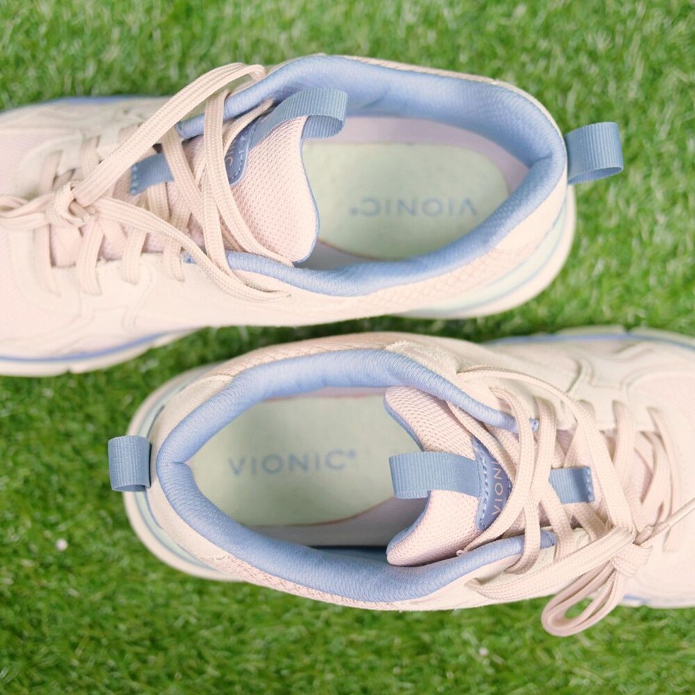 Vionic Walk Parkside Sneaker โ Cameo Rose Suede โ Women's Size 10 - Picture 5 of 8